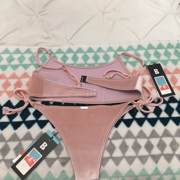 Blackbough Swim Rose Velvet Bikini (L, XL) - Picture 3 of 4